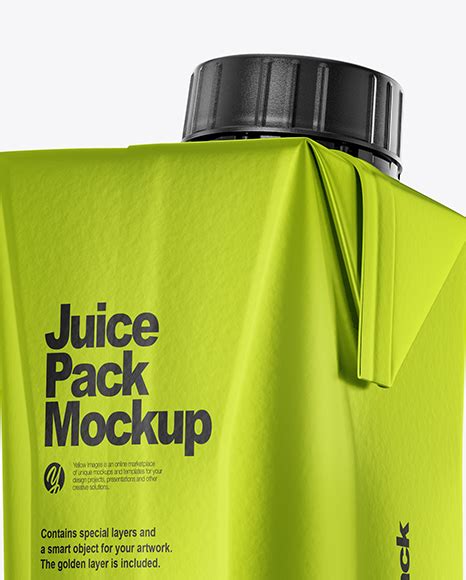 Download 250ml Metallic Juice Carton Package Mockup in Packaging Mockups on Yellow Images Object Mockups