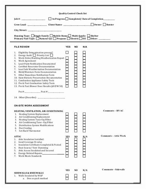 Quality Control Form Template Lovely Waptac Generic Quality Control