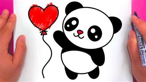 Cum Se Deseneaza Un Ursulet Panda Dragut Usor De Desenat Si Colorat 🐼