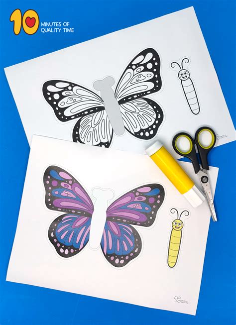 Butterfly Cut And Paste Craft 10 Minutes Of Quality Time