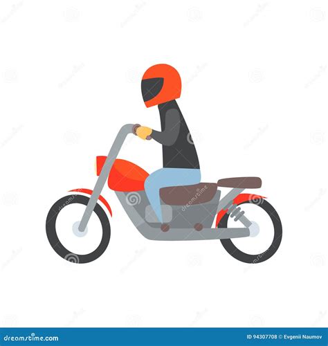 Cartoon Motorcycle Rider
