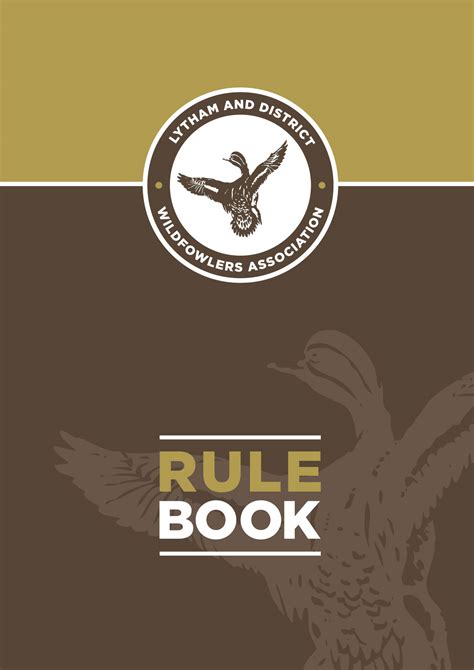 Rule Book Updated Lytham And District Wildfowlers Association