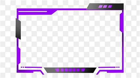 Gaming Twitch Panels Vector Hd Images Purple Twitch Live Overlay