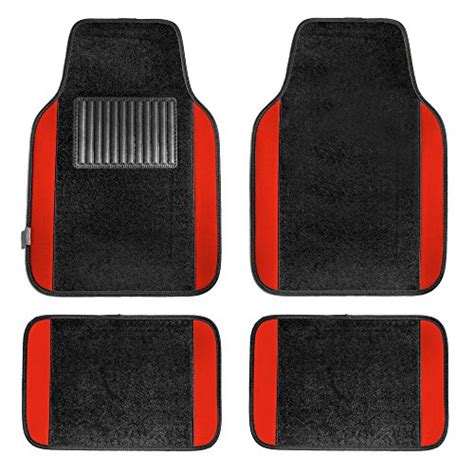 Fh Group Universal Fit Full Set Sports Fabric Car Seat Cover With