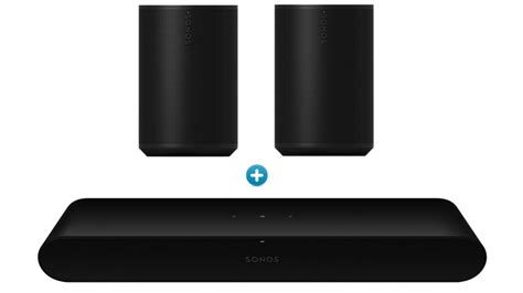 Buy Sonos Ray Compact Soundbar With Pair Of Era 100 Black Harvey