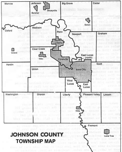 Johnson County Iowa Map World Of Light Map