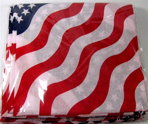 wholesale wavy american flag bandanas 100 cotton supreme quality bandannas bulk sale