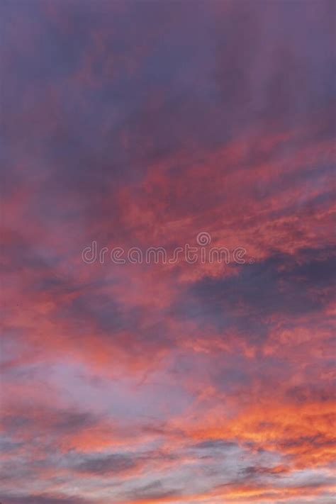 Fiery Orange Sunset Sky Stock Image Image Of Dramatic 168980885