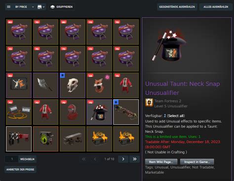 Price Check Unusual Taunt Neck Snap Unusualifier Team Fortress 2