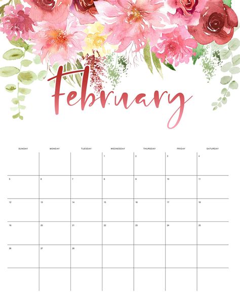 Free Printable 2023 Floral Drop Calendar The Cottage Market