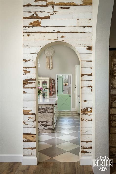 Speckled White Arches Porter Barn Wood