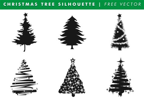 Siluetas De árboles De Navidad Vector Libre 93100 Vector En Vecteezy