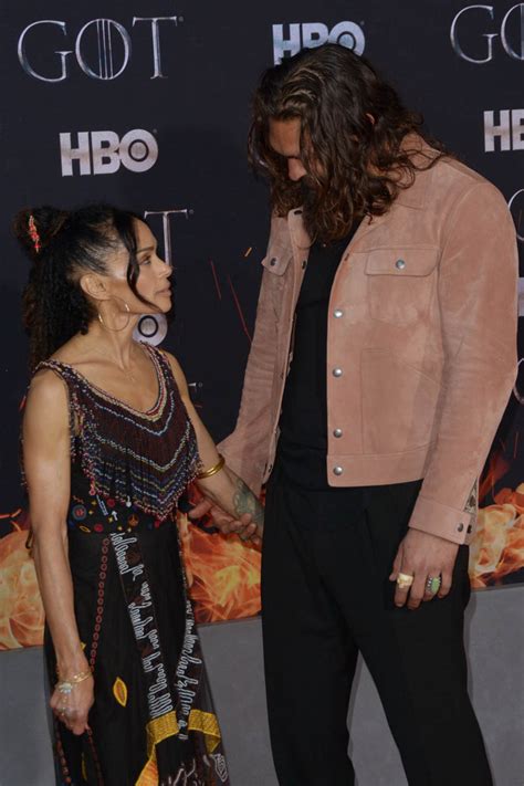 Jason Momoa And Lisa Bonet Attend Final Game Of Thrones Premiere