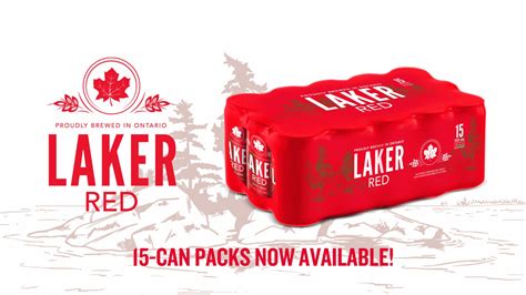 New 15 Can Packs Add To Laker Red Momentum Lakerbeer