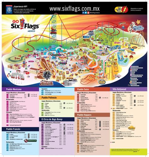 Mapa De Six Flags Travel Report
