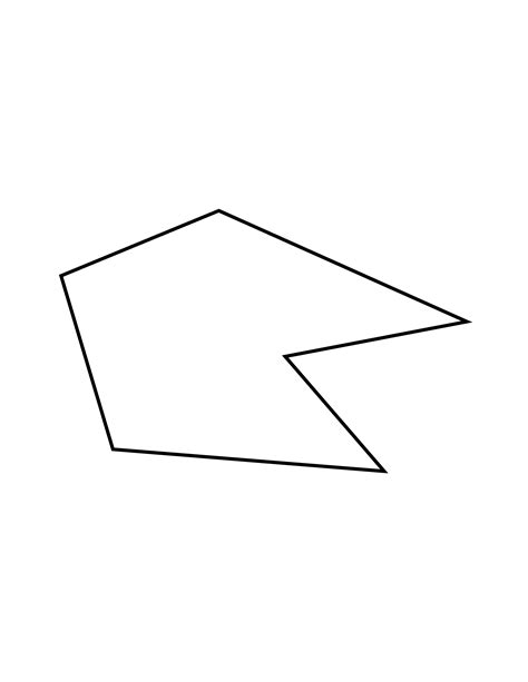 Irregular Concave Hexagon ClipArt ETC