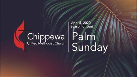 Palm Sunday April 5 2020 Youtube