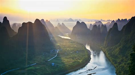 Landscape Li River Bing Wallpaper Download Gambaran