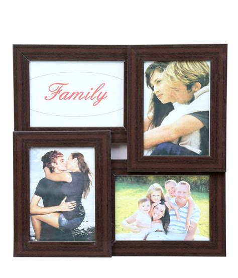 Truce Brown 4 In 1 Photo Frame Collage Of 4 Frame Image 4x6 Buy