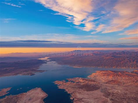 Aerial View Of The Landscape Of Lake Mead National Recreation Area