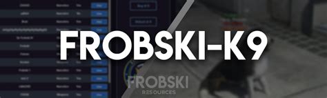 Release Nui Frobski K9 Advanced K9 Script V2 Releases Cfxre