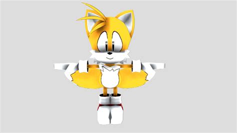 Classic Tails Sonic Mania Adventures Download Free 3d Model By