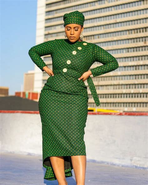 Latest Seshoeshoe Dresses 2022 For African Ladies Shweshwe 4u