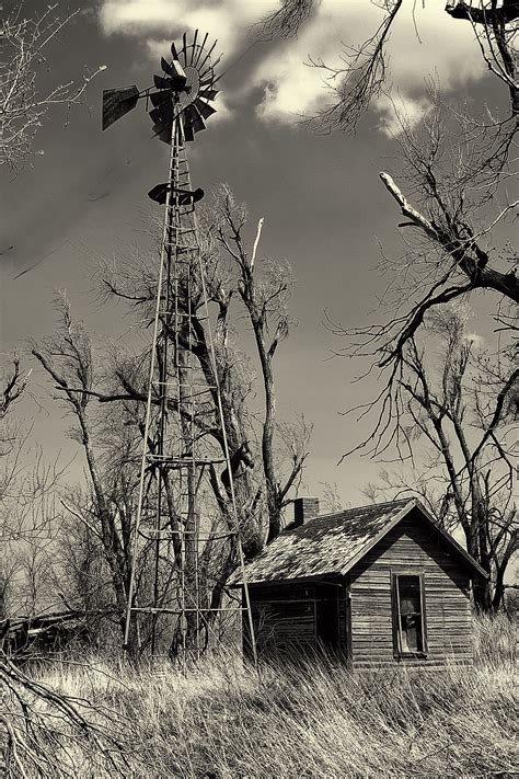 Old Windmills In Kansas