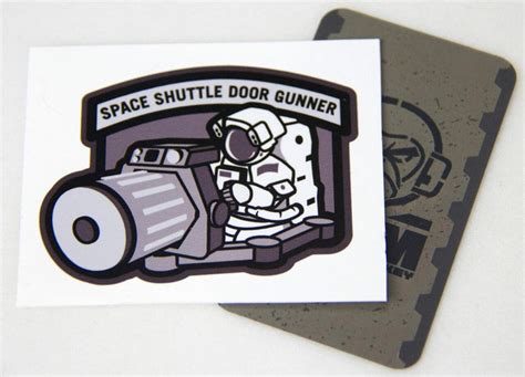 Mil Spec Monkey Space Shuttle Doorgunner Vinyl Decal