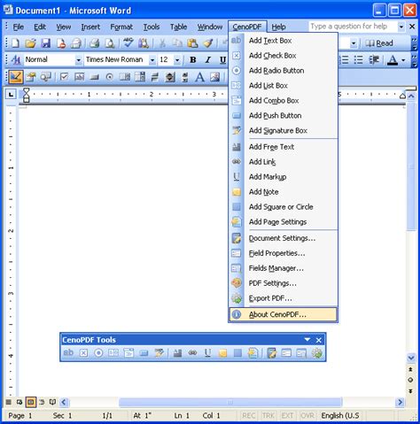 Create Word Template With Fillable Fields