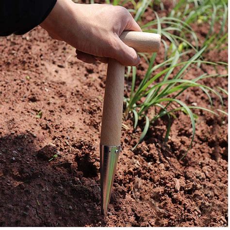 Patio Lawn And Garden Gardening Tools Soil Punching Tool Dibber Soil