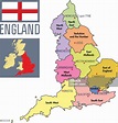 Vetores de Altamente Detalhado Mapa Político Da Inglaterra Com Regiões ...