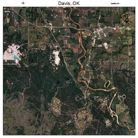 Aerial Photography Map Of Davis Ok Oklahoma