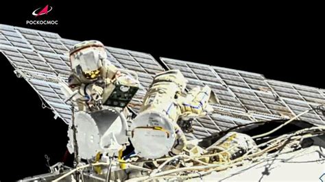 Two Cosmonauts Conduct Spacewalk At International Space Station India