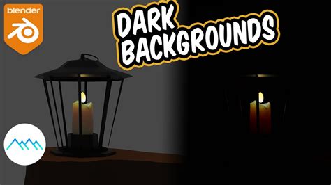 Rendering With Dark Backgrounds In Blender Youtube