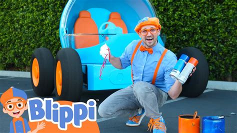 Blippi Explores In The Blippi Mobile Vehicles For Kids Educational