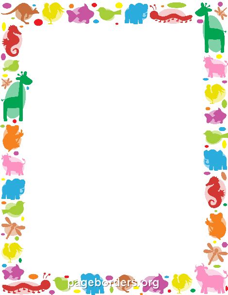 Download Animal Border: Clip Art, Page Border, and Vector Graphics