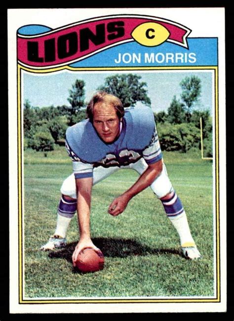 Amazon Com Topps Jon Morris Detroit Lions Football Card Nm Lions Holy Cross