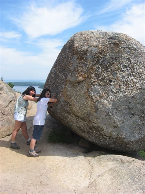 Bubble Rock In Acadia National Park A Popular Destination