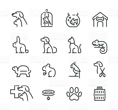 Pet Icon Set Ready To Use For Corporate Identity Dog Logo Design