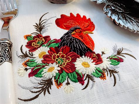 Machine Embroidery Design Rooster 2017 | Roosters and Hens embroidery ...