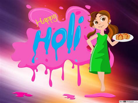 Holi Cartoon Wallpapers Wallpaper Cave