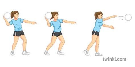Schulter Pass Netball Sport Pe Secondary Illustration Twinkl