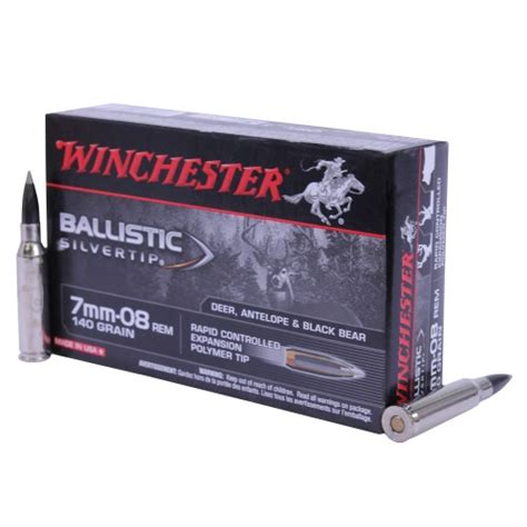Winchester Supreme 7mm 08 Remington 140gr Ballistic Silvertip
