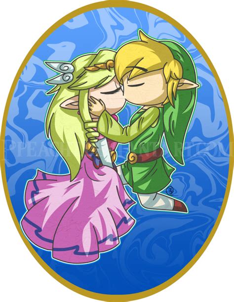 Toon Link And Toon Zelda Kiss Link And Zelda Photo 38906663 Fanpop