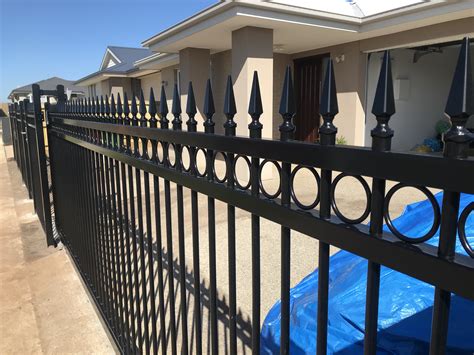 tubular steel fencing and driveway gates melbourne pinnacle fencing