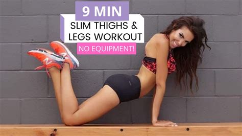 9 min toned and slim thighs and legs workout burn inner and outer thighs fat no equipment mandy