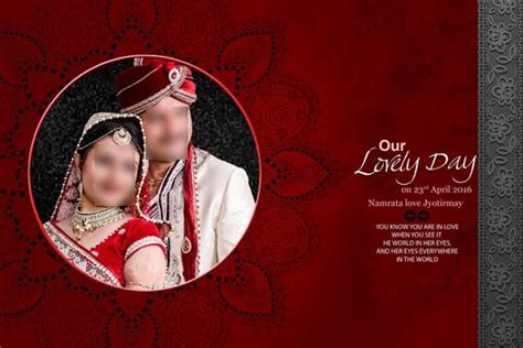 Indian Wedding Album Cover Design 12x18 Psd Templates Tiger Beawar