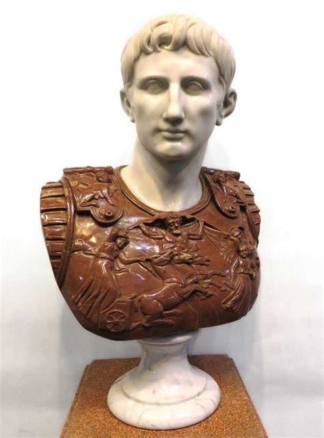 Marble Bust Of Augustus Caesar