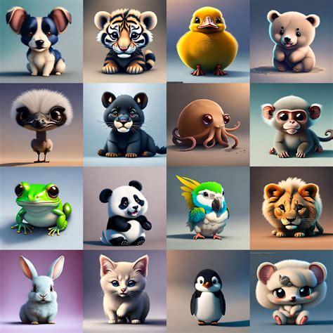 Cute Baby Animals That I Created Using Bluewillow Ai Whats The Cutest
